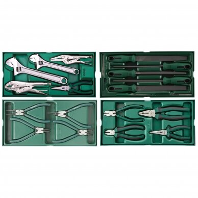 Roller cabinet with tool set trays, 300pcs. 7