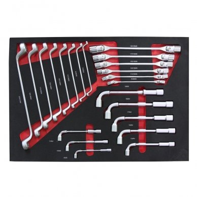 Roller cabinet with tool set trays, 181pcs. 2