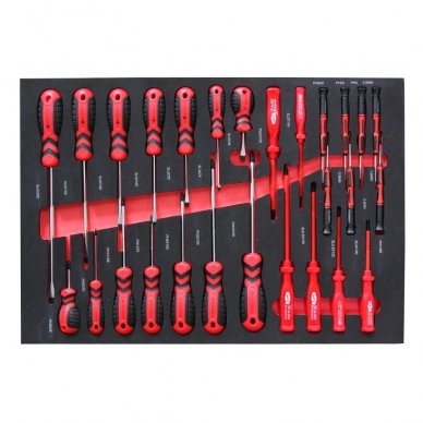Roller cabinet with tool set trays, 181pcs. 5