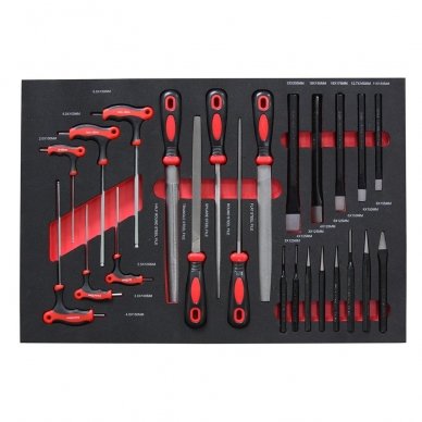 Roller cabinet with tool set trays, 181pcs. 6