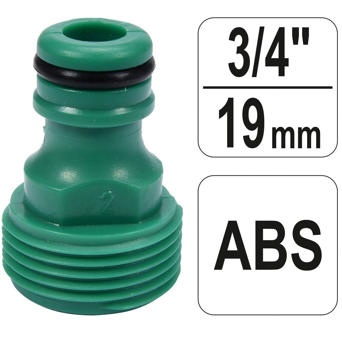 Snap-in krāna adapteris 3/4" (ārējā vītne) Snap-in krāna adapteris 3/4" (ārējā vītne)