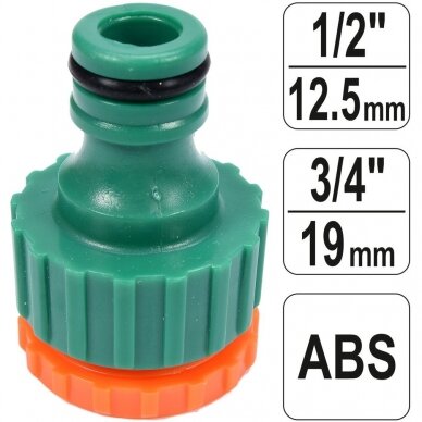Złączka do węża ogrodowego 3/4" - 1/2" Złączka do węża ogrodowego 3/4" - 1/2"
