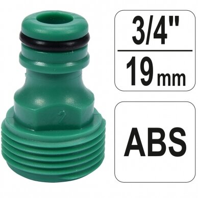Snap-in krāna adapteris 3/4" (ārējā vītne) Snap-in krāna adapteris 3/4" (ārējā vītne)