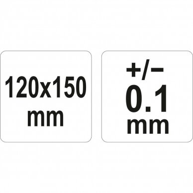 Kampo matuoklis / matlankis su liniuote 120x150mm 2