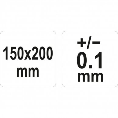Kampo matuoklis / matlankis su liniuote 150x200mm 2