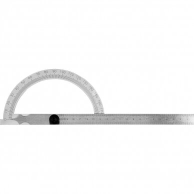Protractor with ruler 150x200mm 1