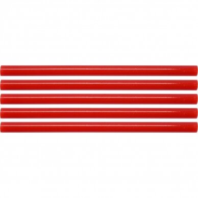 Hot glue stick set (red) (5pcs) 11x200mm