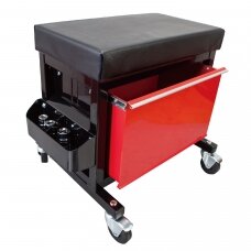 Rolling creeper seat with 1 drawer