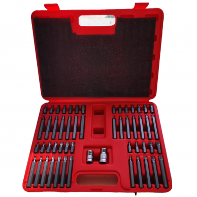 Screwdriver bit set 54pcs TORX, TORX SEC, HEX, SPLINE Screwdriver bit set 54pcs TORX, TORX SEC, HEX, SPLINE