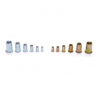Aluminium and steel nut rivets M3-M10, 300pcs KD10486 2 Aluminium and steel nut rivets M3-M10, 300pcs KD10486 2