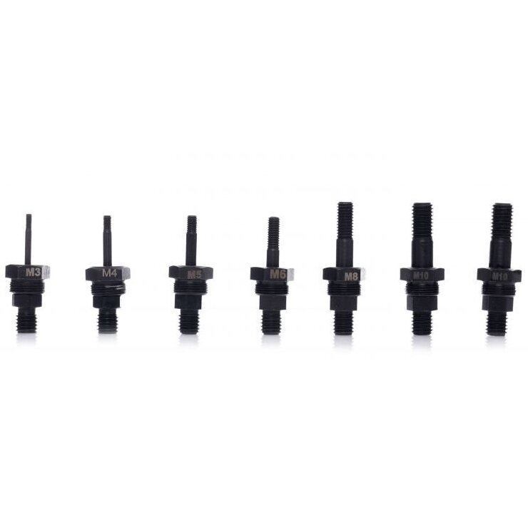 Riveter drill adapter with heads M3-M10 9pcs set 3 Riveter drill adapter with heads M3-M10 9pcs set 3