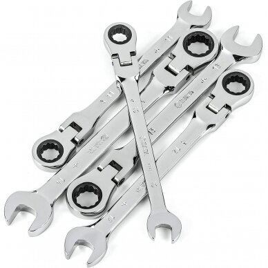 Flex head gear wrench set 5pcs. (10-14) 2
