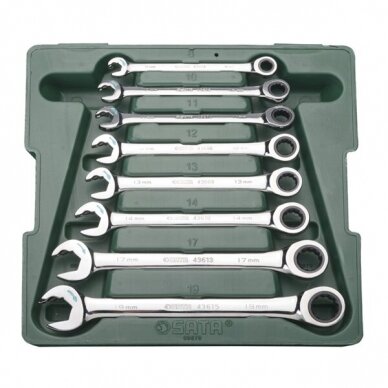 Combination gear wrenches set 8pcs. (8-19)