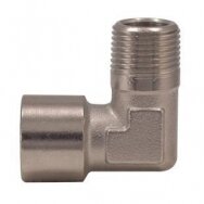 Łącznik typu L F. Gwint wewnętrzny 1/8" x M. Gwint zewnętrzny 1/8"