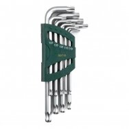 Zestaw kluczy TORX z kulistą końcówką 9 szt. (T10-T50)