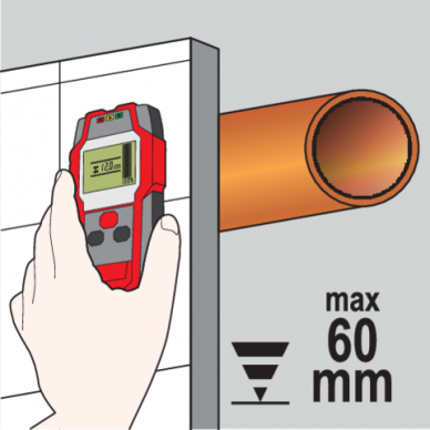 Laidų, metalinių ir medinių profilių detektorius 6