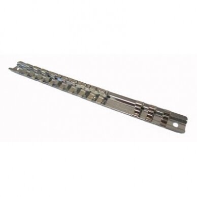 Metalowy uchwyt na zestaw nasadek 1/4" 13szt. Metalowy uchwyt na zestaw nasadek 1/4" 13szt.