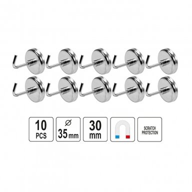 Magnetic hooks set 10pcs Magnetic hooks set 10pcs