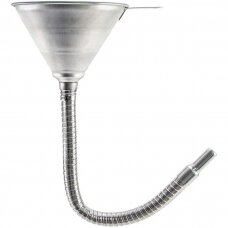Metal funnel with spout, long hose 370mm