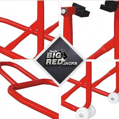 Motorcycle support stand for rear wheel 1