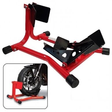 Motorcycle wheel stand