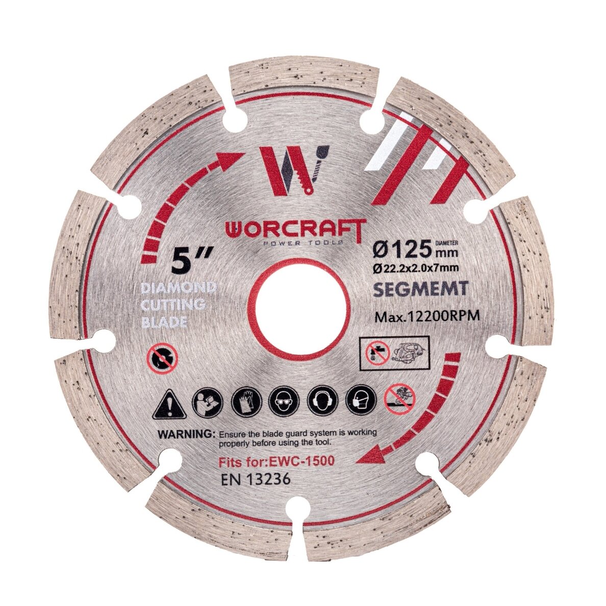 Bruzdownica WORCRAFT 125mm 1500W 11 Bruzdownica WORCRAFT 125mm 1500W 11