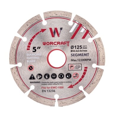 Bruzdownica WORCRAFT 125mm 1500W 11