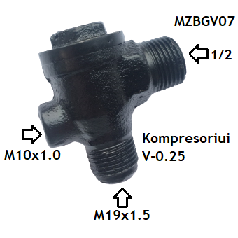 Non-return valve for compressor. Spare part 5