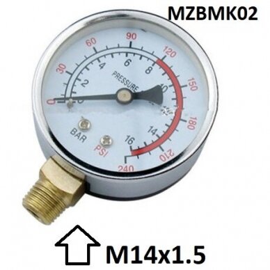 Pressure gauge. Spare part 2