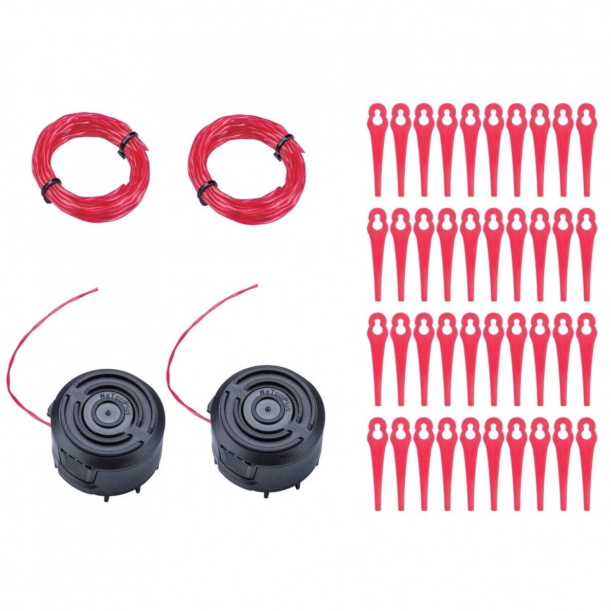 Nylon blade set 44pcs for grass trimmer WORCRAFT Nylon blade set 44pcs for grass trimmer WORCRAFT