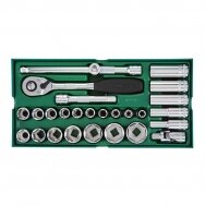 Tray. Socket set. 1/2" Dr. 27pcs. Tray. Socket set. 1/2" Dr. 27pcs.