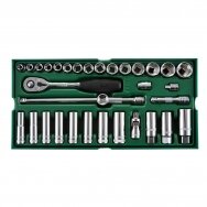 Tray. Socket set. 3/8" Dr. 33pcs. Tray. Socket set. 3/8" Dr. 33pcs.