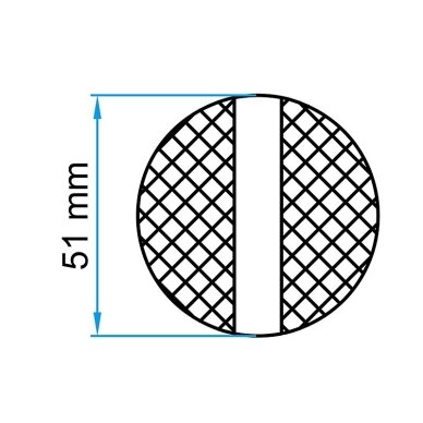 Padas guminis domkratui Ø51mm su išpjova pasitiprintas 3