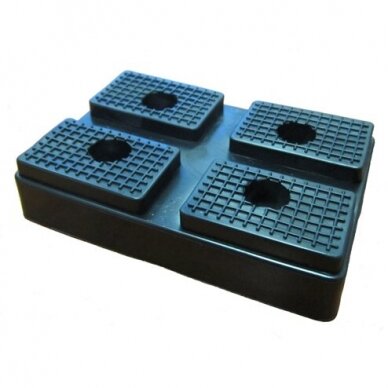 Rubber pad for hydraulic lift (rectangle). Spare part