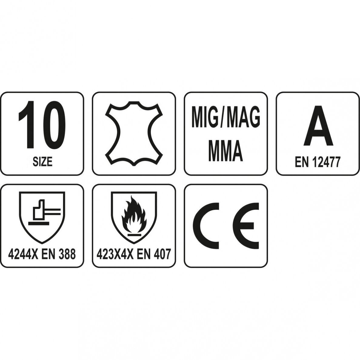 Welder’s gloves with increased insulation (10 size) 2 Welder’s gloves with increased insulation (10 size) 2