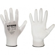 Work gloves coated PU-EKO White