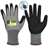 Pirštinės darbui nuo prapjovimų, aplietos nitrilo puta FORTI