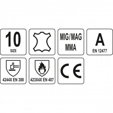 Welder’s gloves with increased insulation (10 size) 2 Welder’s gloves with increased insulation (10 size) 2