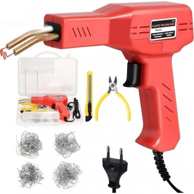 Pistolet do zgrzewania plastiku 50W z zestawem gorących zszywek (200 szt.) Pistolet do zgrzewania plastiku 50W z zestawem gorących zszywek (200 szt.)