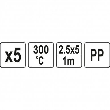 Zestaw spoiw plastikowych do spawania (5 szt.) (PP polipropylen) 2.5x5mm 5x1m 2 Zestaw spoiw plastikowych do spawania (5 szt.) (PP polipropylen) 2.5x5mm 5x1m 2