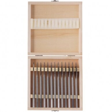 Flat blade feather drill set for wood 13pcs, 6-25mm 1 Flat blade feather drill set for wood 13pcs, 6-25mm 1
