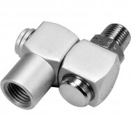 Łącznik do węża powietrznego 1/4" (gwint zewnętrzny i wewnętrzny) obrót 360°
