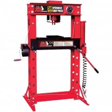 Pneumatic / hydraulic shop press with gauge