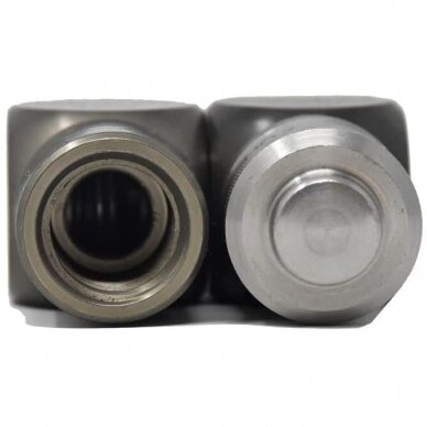 Uniwersalny złącznik 1/4" (gwint zewnętrzny i wewnętrzny) obrotowy 360° z regulatorem 3 Uniwersalny złącznik 1/4" (gwint zewnętrzny i wewnętrzny) obrotowy 360° z regulatorem 3