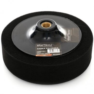 Gąbka polerska 150mm 28kg / m3 (czarna) Gąbka polerska 150mm 28kg / m3 (czarna)
