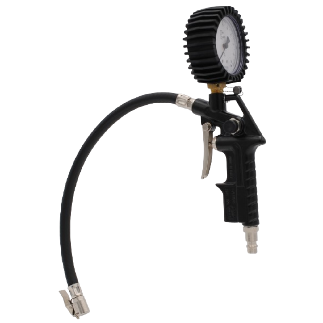Tire inflating gun with manometer Tire inflating gun with manometer