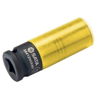 1/2" Dr. Dziļais triecienatslēga riepu uzgriežņu atslēga 19 mm