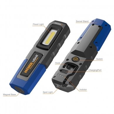 COB+LED-SMD rechargeable work light 2