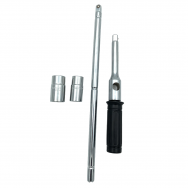Zestaw kluczy do kół 4 w 1 1/2" + nasadki 17, 19, 21, 23 mm Zestaw kluczy do kół 4 w 1 1/2" + nasadki 17, 19, 21, 23 mm
