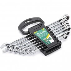 Combination ratcheting wrenches set 7pcs (8-18mm) 120P